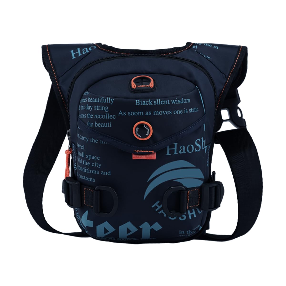 GUSTAVE Waist Bag for Men, Unisex Crossbody Bags, Nylon Multi-Pocket Thigh Bag, Fanny Bag Strap to Leg or Hip for Camera, Motorcycling, Outdoor, Hiking, Adventure and Travel GUSTAVE Waist Bag for Men, Unisex Crossbody Bags, Nylon Multi-Pocket Thigh Bag, Fanny Bag Strap to Leg or Hip for Camera, Motorcycling, Outdoor, Hiking, Adventure and Travel